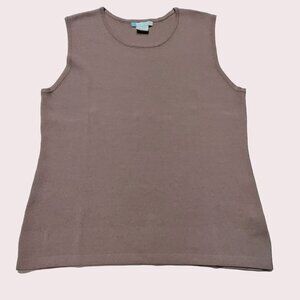 Half Moon Bay Women's Brown Sleeveless Sweater